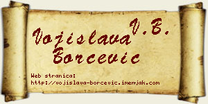 Vojislava Borčević vizit kartica